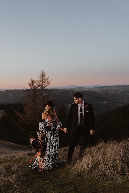 California Elopement, Muir Woods Wedding, Mt. Tamalpais Wedding